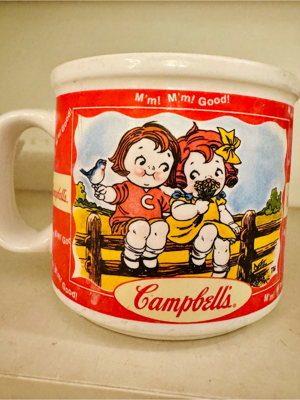 Campbell's Red and White Ceramic Soup Mug